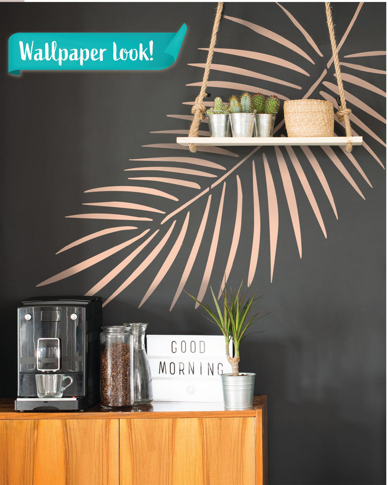 STENCILIT Palm Leaf Large Wall Stencil - Mix 14.5X27.5in and 17x8.5in