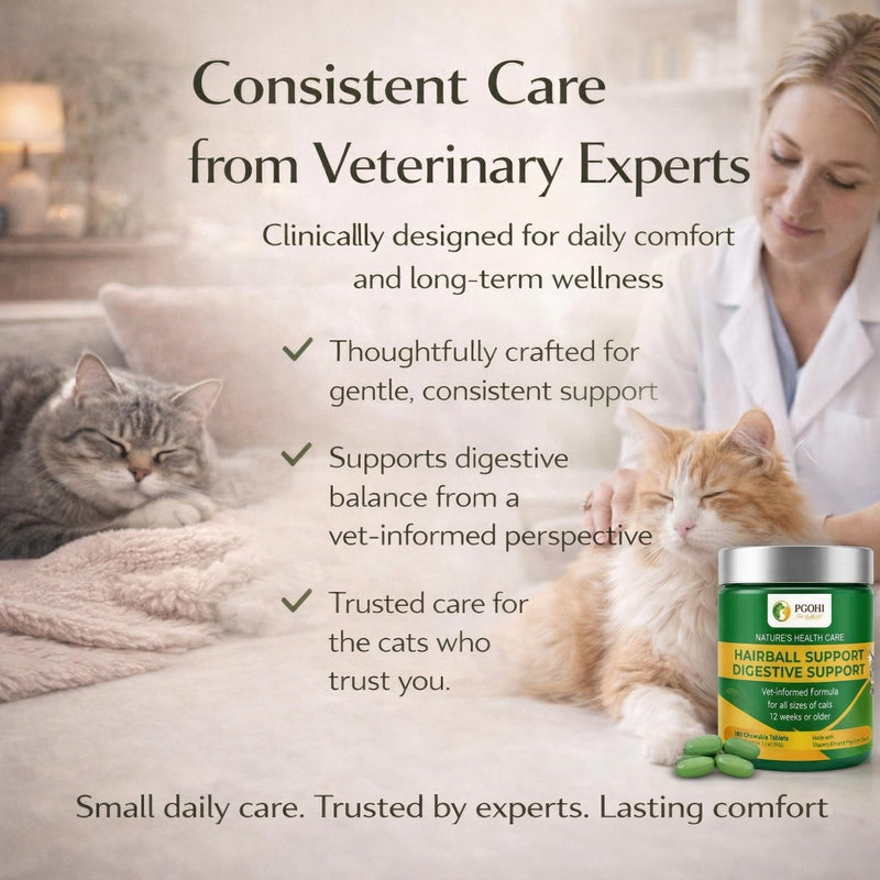 Hairball Relief Chews Tablets for Cats & Dogs Hairball
