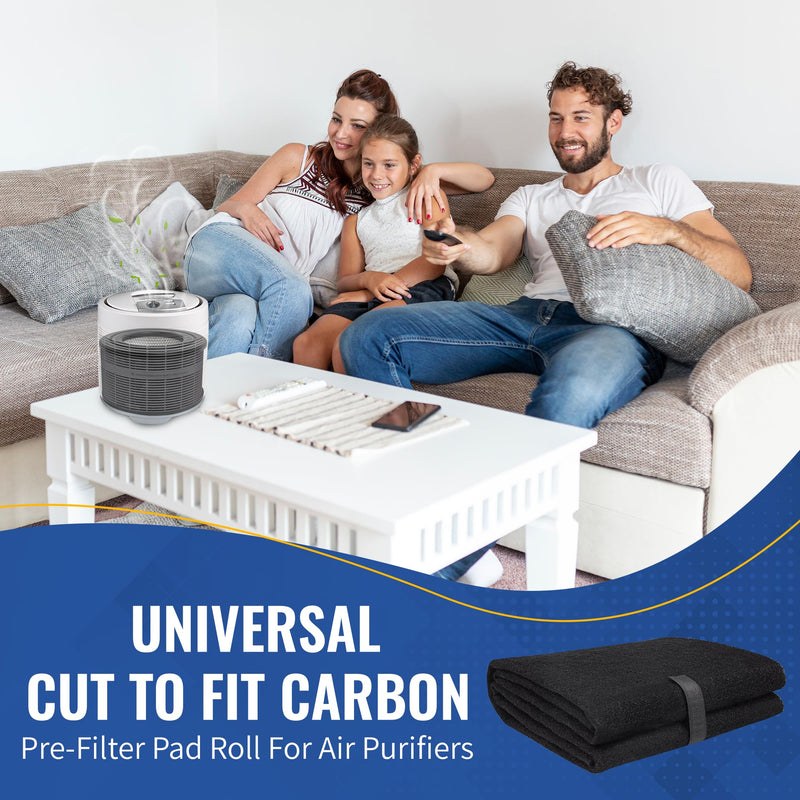 CFS Cut to Fit Carbon Pre-Filter Pad, 16 x 48 in, Air Purifiers & HVAC 1 16"x48"
