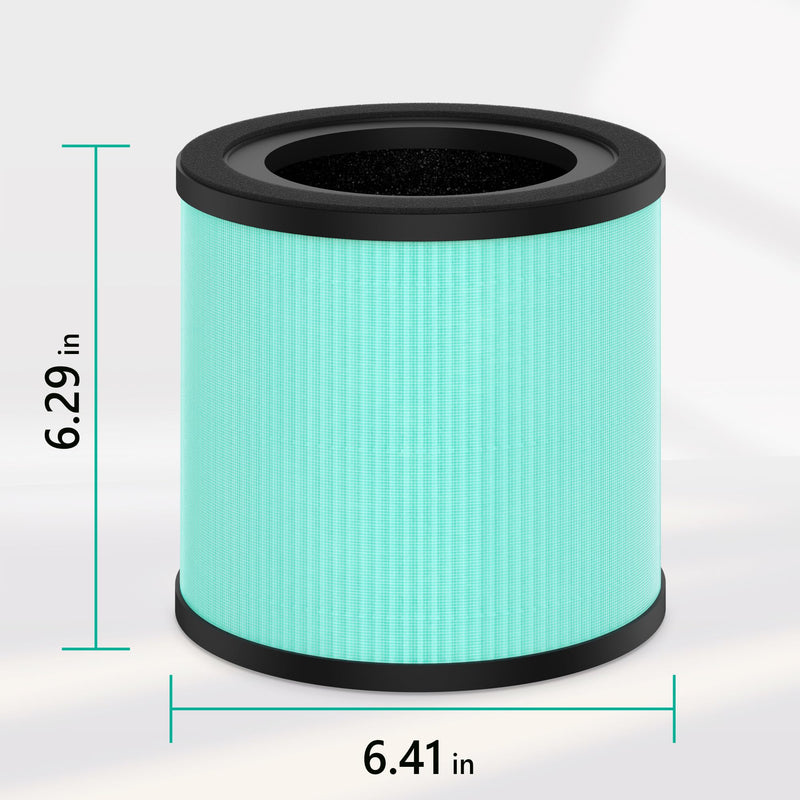 AS200 H13 True HEPA Replacement Filter Compatible with Airspark AS200 AS300 Purifier, 4-in-1 True HEPA Filter High-Efficiency Carbon Filter Filtration,2 packs Green