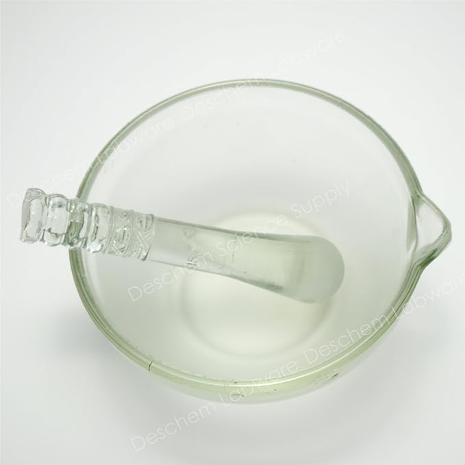 Deschem YB-150 mm Borosilicate Glass Mortar with Stick - NewNest Australia