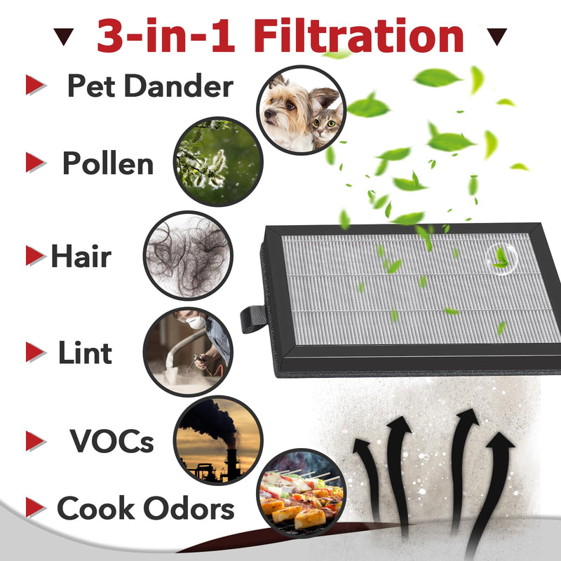 8 Pcs Air Filter Set Compatible with Airversa AP2 and Priestley PM1240B