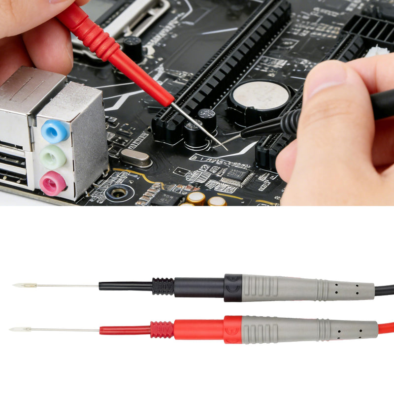 28 Pcs Multimeter Test Leads Kit with Gold-Plated Probes, Alligator Clips, Test Hooks & Back Probe Pins, Universal Multimeter Accessories for Automotive, Industrial and Home Electrical Testing