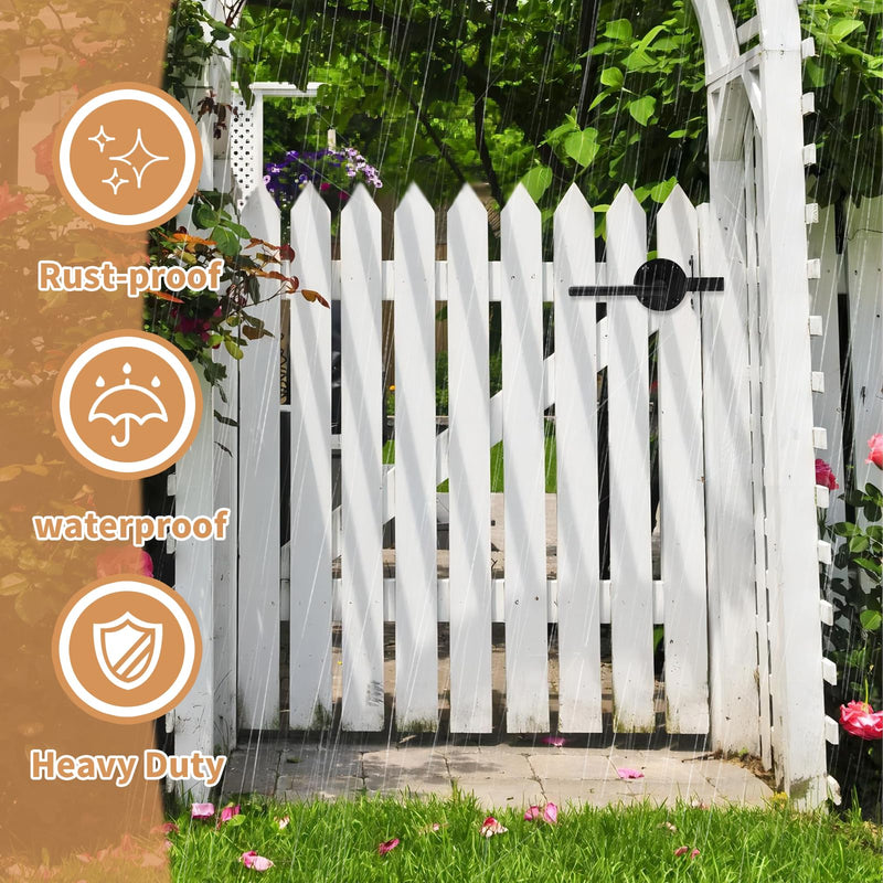 Two Sided Gate Latch,Gate Latch for Outdoor Fence, Wooden Gates, Pool Gates, Backyards, Gardens; They can Also be Used as Door Handles and Two-Way Door Locks, Gate Hardware.