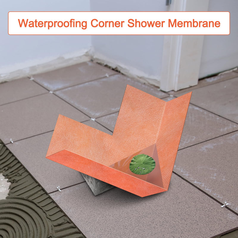 Seamless Corner Membrane, Polyethylene Waterproof Corner Shower Seamless Membrane for Bathtubs and Showers Walls Windows (20Pcs Inside) 20Pcs Inside