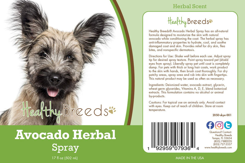 Healthy Breeds Skye Terrier Avocado Herbal Spray 17 oz