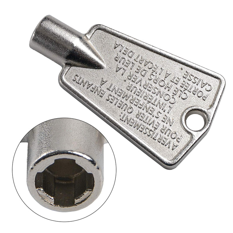 2 Pack 216702900 Freezer Door Key for Frigidaire Kenmore AP4071414 PS2061565 AP2113733 AP4301346 PS1991481 06599905 08037402 12849(Metal) 2
