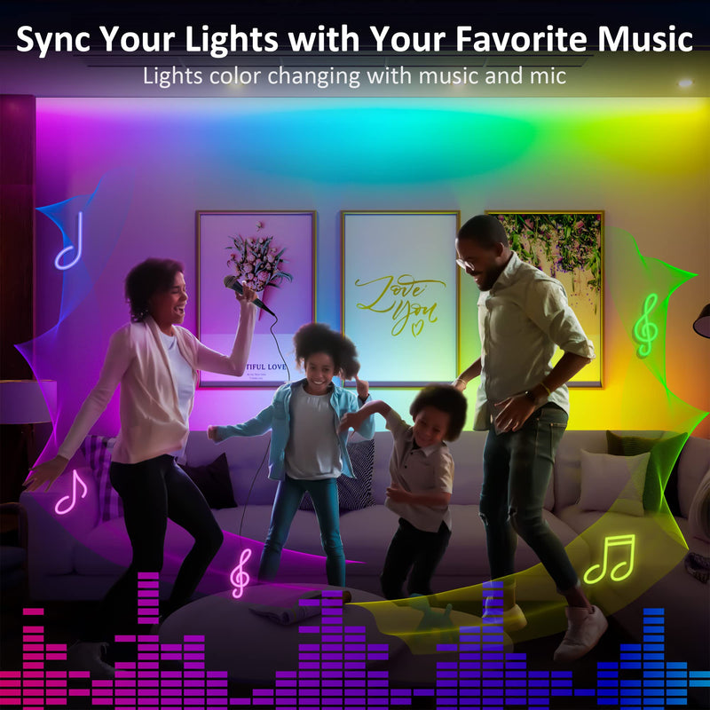 3 Pcs RGB Under Cabinet Lights Kit, Smart App and Remote Control Under Cabinet Lighting, Dimmible Under Counter Lights for Kitchen, Plug in LED Lights for Cabinet, Counter, Workbench, Desk Multicolor 3 Pack