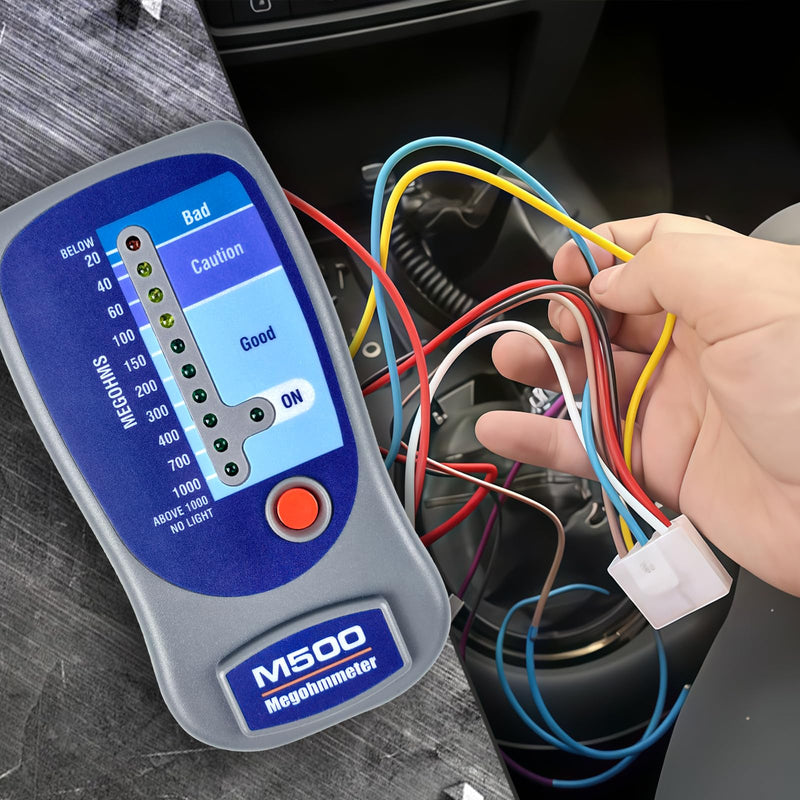 M500 Megohmmeter for Insulation Testing，Compatible with Supco M500 Electronic Megohmmeter，Will accurately Measure Insulation Values up to 1000 Megohms at 500 Volts