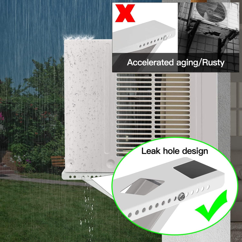 Window AC Support Bracket,Indoor Installation with Built-in Bubble Level,Air Conditioner Bracket & Non-Slip Rubber Pads,Heavy-Duty Single-Foot Design,Secure&Reliable for5000–12000 BTU(Up to 85 lbs) 13 inches hold up to 85 Ibs