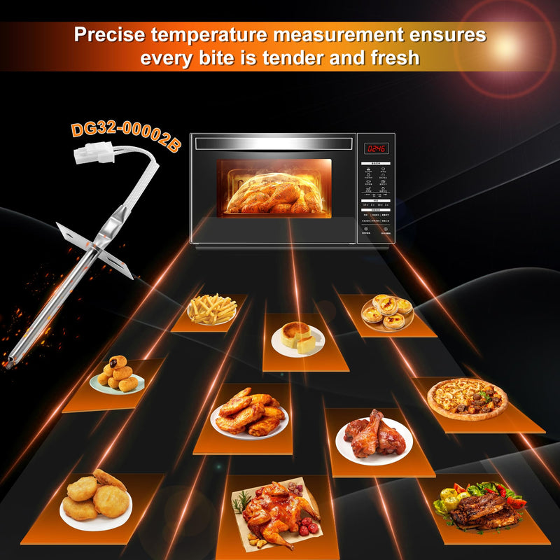 【Upgraded】DG32-00002B EBG61305805 Oven Temperature Sensor Probe Compatible with LG &Samsung Oven Temperature Sensor Parts- Replace DG32-00002A 6322B62214A PS4240743 PS11732697 AP4343210 by Cenipar