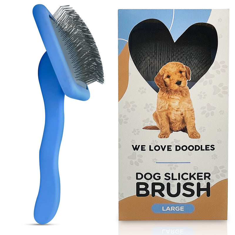 We Love Doodles Grooming Kit - Large Slicker Brush & Shampoo for Goldendoodles - PawsPlanet Australia