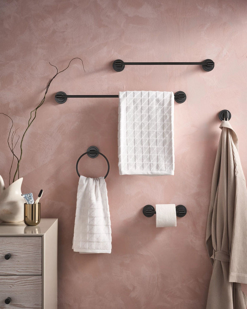 Moen DN0703BL Iso Single Modern Robe Hook, Matte Black