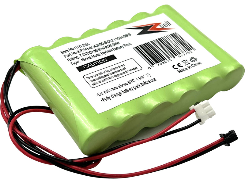 ZZcell® Battery Replacement for DSC Impassa SCW9057 Control Panel, 6PH-H-4/3A3600-S-D22, ADT Wireless Alarm Systems and Honeywell 300-03866, Lynx 5100, 5200, 5210, Touch 7000, LYNXRCHKIT-SHA