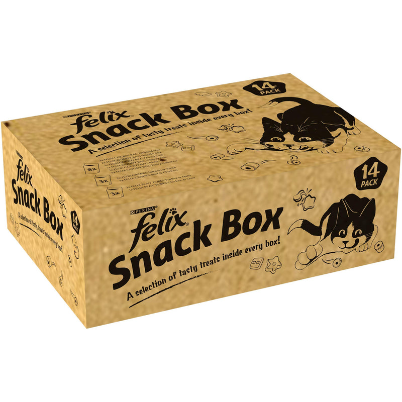 Felix Cat Treats Mixed Snack Box, 765 g, Pack of 14 - PawsPlanet Australia