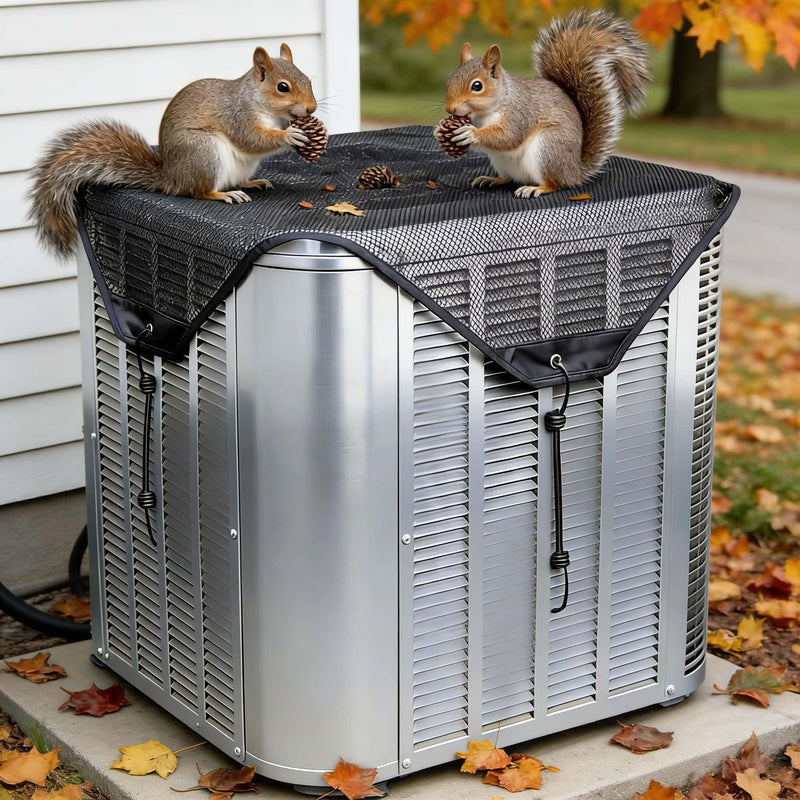 2 Packs AC Covers for Outside 36x36, AC Shade for Outside Unit 2 Packs, Mesh 36" x 36"