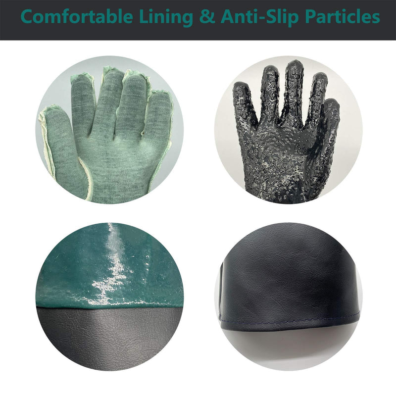 Rubber Sandblaster Gloves for Abrasive Blasting be Used on Sandblast Cabinet Sand Blasting Gloves With Particle