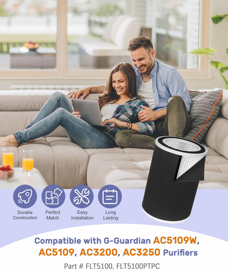 FLT5100 Filter O Replacement for Germ-Guardian AC5109 AC5109W AC3200 AC3250