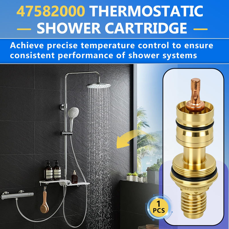 47582000 Thermostatic Shower Cartridge Compatible with GrohTemp/Grotherm