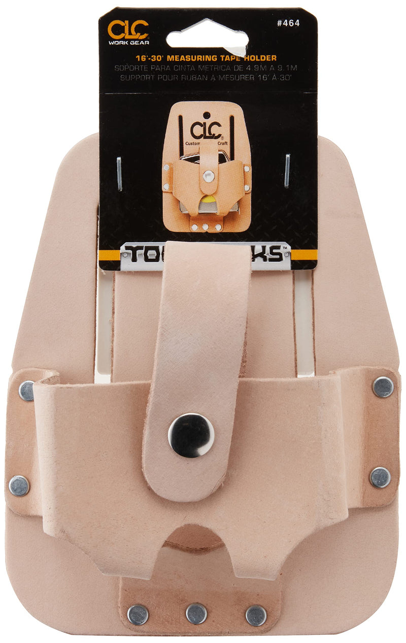 Custom Leathercraft 464 Heavy Duty Measuring Tape Holder, 16-30 in.,tan Large