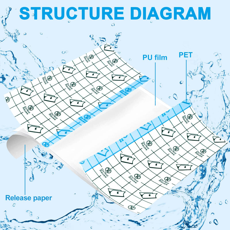 Hion Tattoo Aftercare Waterproof Bandage Transparent Film Dressing 50 Pre-Cut Sheets 4 x 4 Inch Tattoo Cover Up Tape Second Skin Adhesive Bandage Waterproof Wound Cover for Swimming Shower Shield 50pcs - 4 x 4 Inch