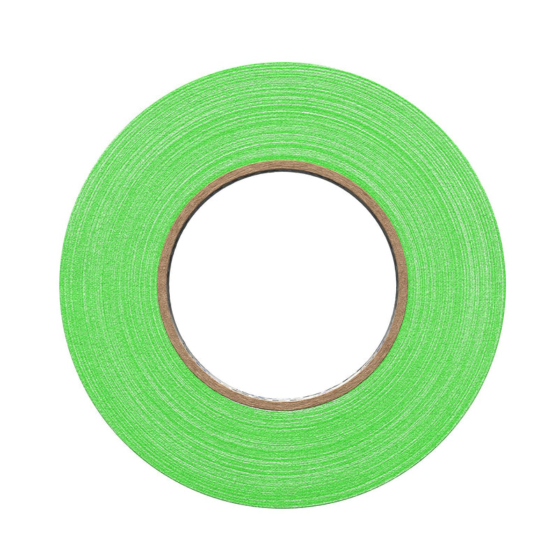 1" Width ProTapes Pro Gaff Premium Matte Cloth Gaffer's Tape With Rubber Adhesive, 50 yds Length x, Fluorescent Green (Pack of 1)