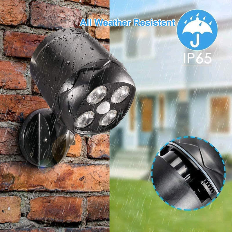 Battery Operated Motion Outdoor Waterproof Lights, 800 Lumen Ultra Bright Battery Powered Night Activation Security Spotlight for Porch, Trash Can, Stairs, Garage (2 Pack) 2 Packs