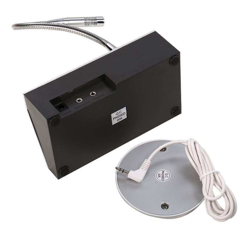 UHPPOTE Dual-Way Anti-Interference Noise-Free Bank Office Store Station Window Microphone Audio Record Output Intercom Interphone Speaker System for Counter