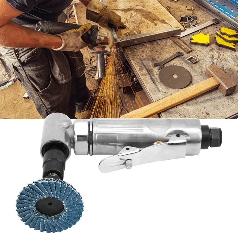 Garosa Mini Pneumatic Die Grinder 20000-25000rpm Right Angle Air Tool with Emery Disks for Car Polisher Auto Body Work