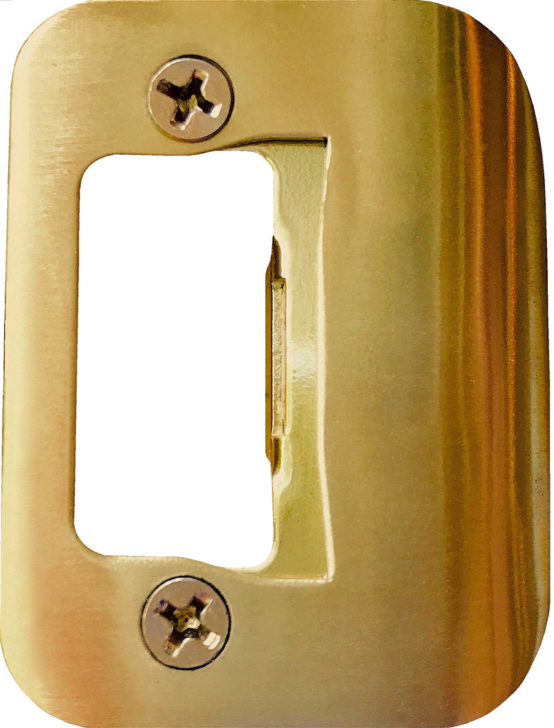 Gator Door Latch Restorer - Strike Plate (Bright Brass) Bright Brass