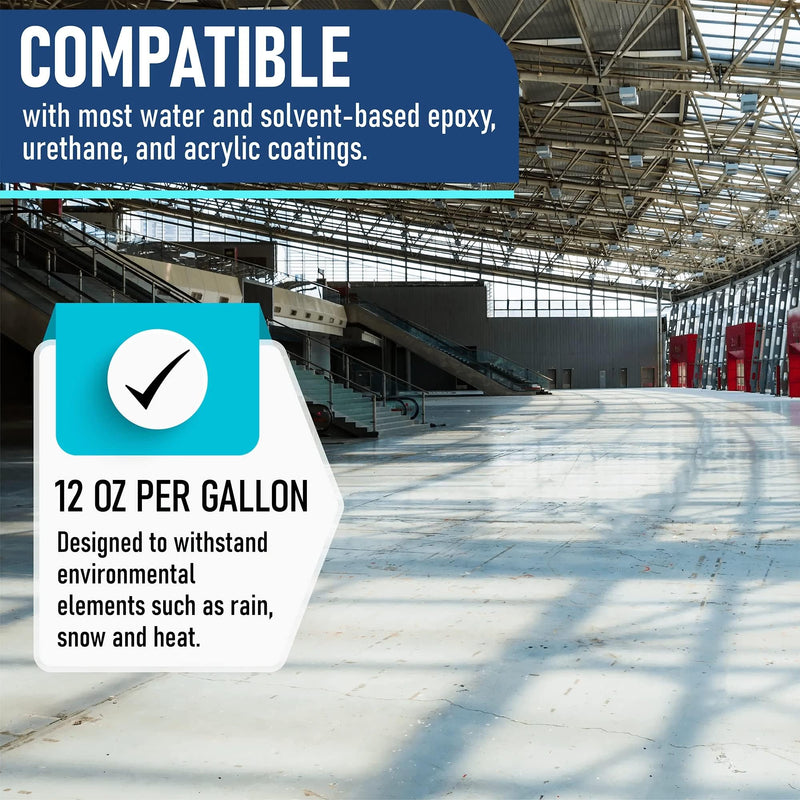 Non-Slip Paint Additive for Color Epoxy, Urethane, & Acrylic Paint - Extra Grip Anti-Skid Grit for Coatings
