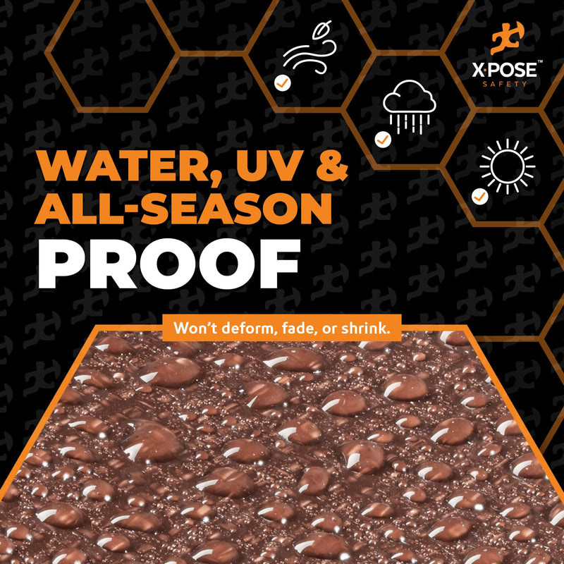 5' x 7' Brown/White Ultra Heavy Duty Tarp - 20 Mil Tarps Heavy Duty Waterproof 5x7 - Large Outdoor Tarp, Waterproof Tarp Cover for Rain Camping, Tent Tarp, UV Protection, Reinforced Corners 5' x 7'