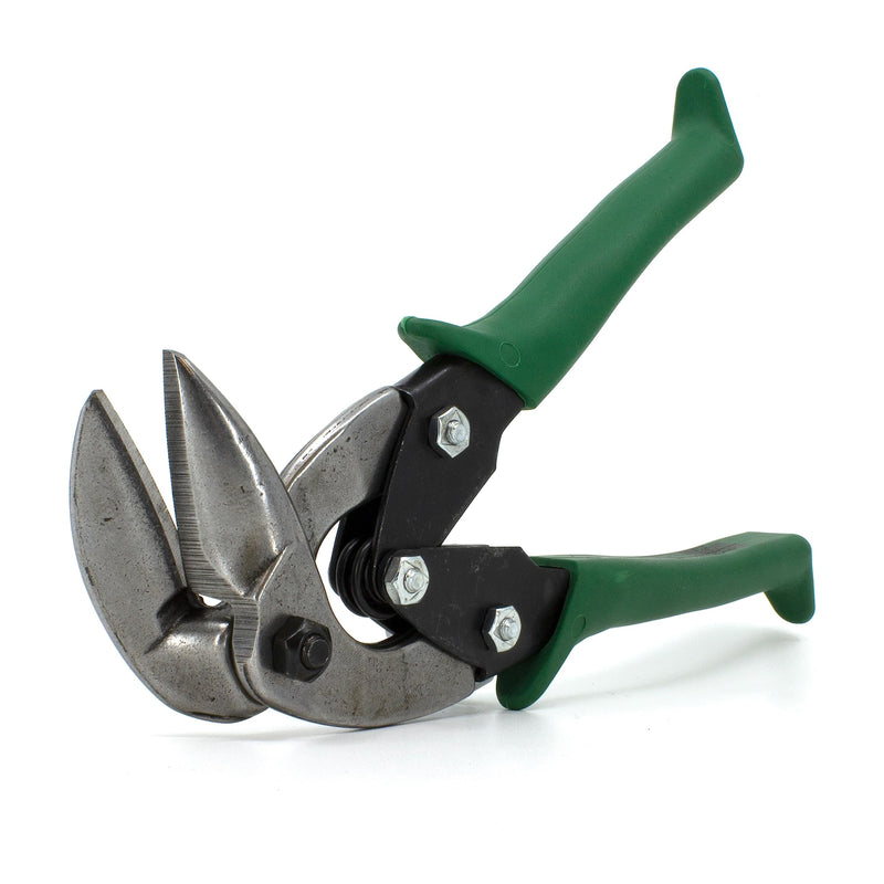MIDWEST Aviation Snip - Right Cut Upright Tin Cutting Shears with Forged Blade & KUSH'N-POWER Comfort Grips - MWT-6900R Classic