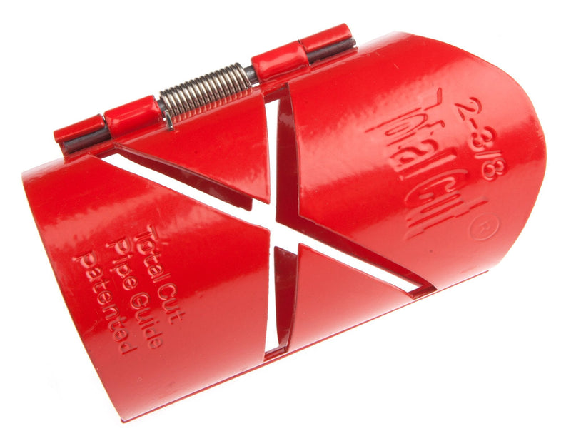 Forney 70620 Pipe Cutting Guide, Total Cut, 2-3/8-Inch , Red