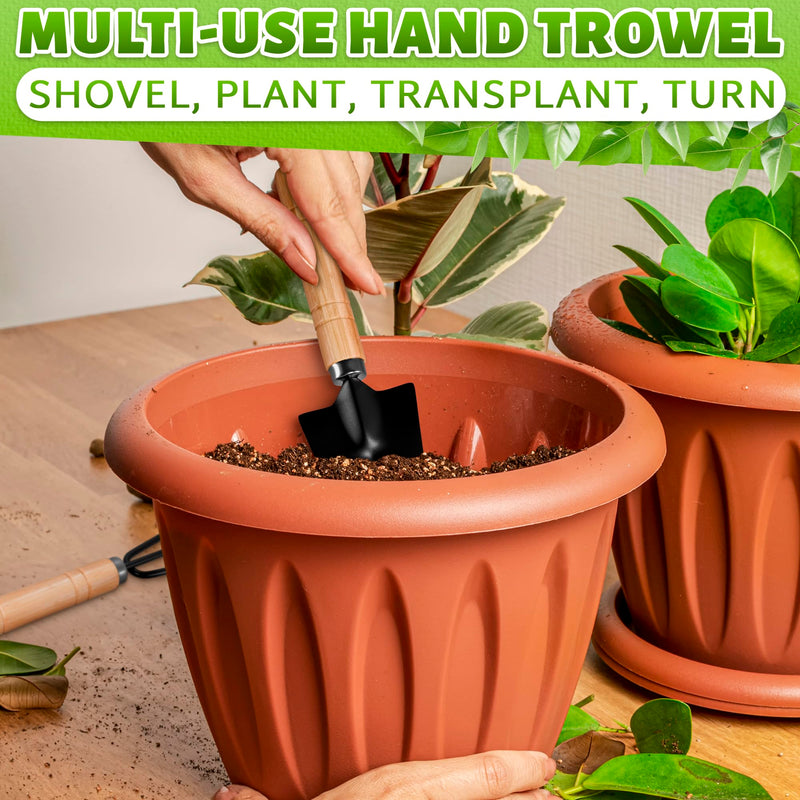 Mini Garden Tools - 3Pcs Indoor Plant Tools Set Indoor Gardening Tools Small Garden Shovel Mni Rake Small Gardening Tools Set Hand Rake Gardening Spade Gardening Supplies Indoor Garden Trowels 3 Pcs