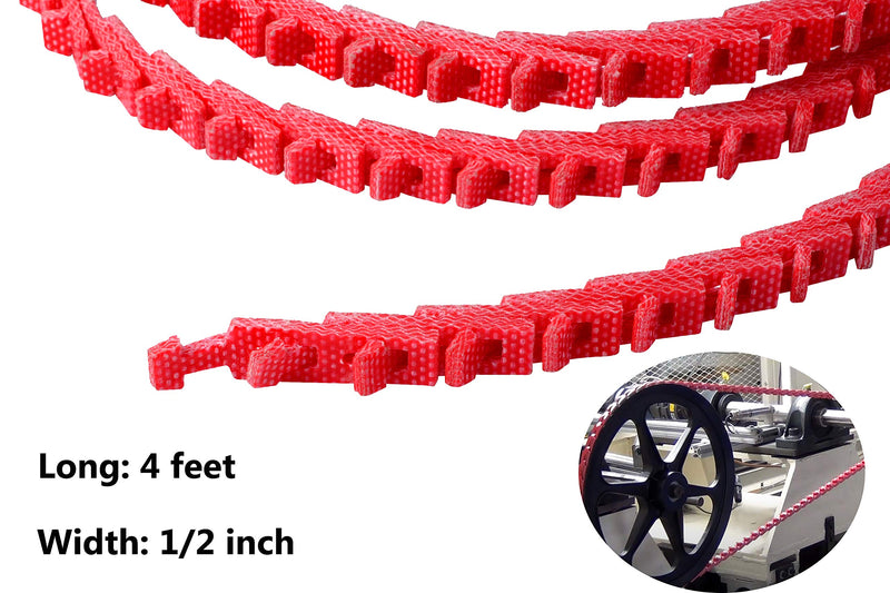 4FT/8FT Power Twist V-Belt 1/2-Inch x 4 Feet A Type,Adjustable Link V - Belt Type A Perfect for Lathes, Drill Press, Table Saws and Other Woodworking Tools