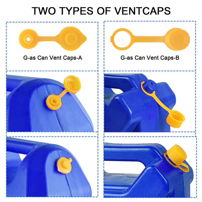 Can Spout Replacement Kit,Can Nozzle Replacement Kit for 1/2/5/10 Gal,Can Spouts for Old Style Tanks Easy to Install,with Screw Collar Caps, Spout Cover, Base Cap, Drill Bit(19) 19