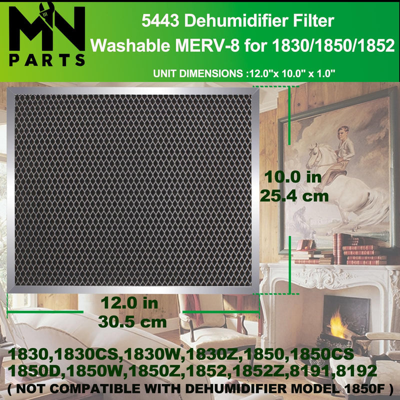 5443 MERV 8 Dehumidifier Filter for 1850 Series, 2 Pack