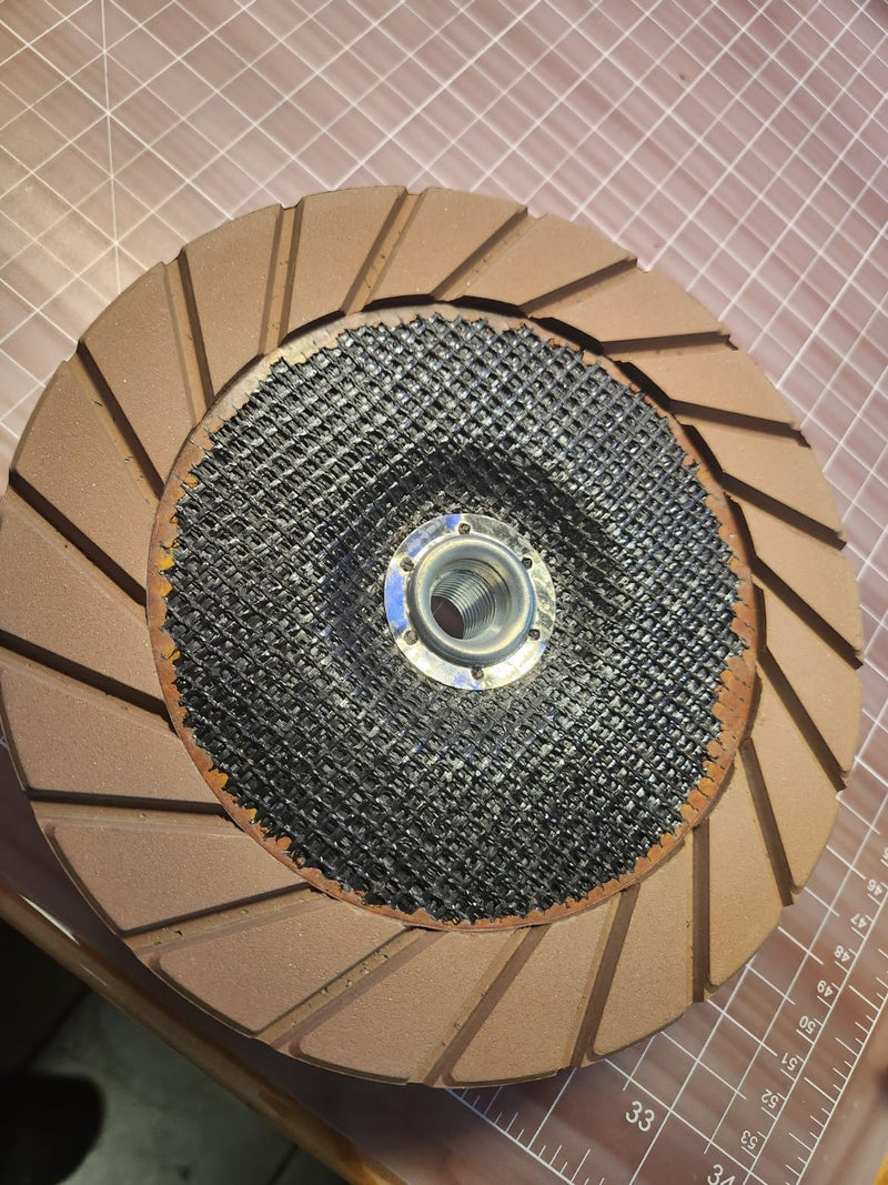 Concrete Grinding Cup Wheel 7" Ceramic Diamond Cup Wheel for Floor Grinding, Fits 5/8"-11 Arbor Angle Grinder,50# Medium 50#