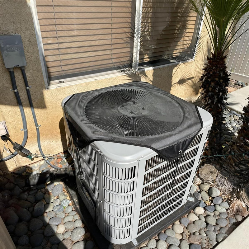 Air Conditioner Covers for Outside Units - 32"x32" Central AC Conditioning Breathable Mesh Outdoor Protective Screen, Top Universal Defender for All Season 32"x32"