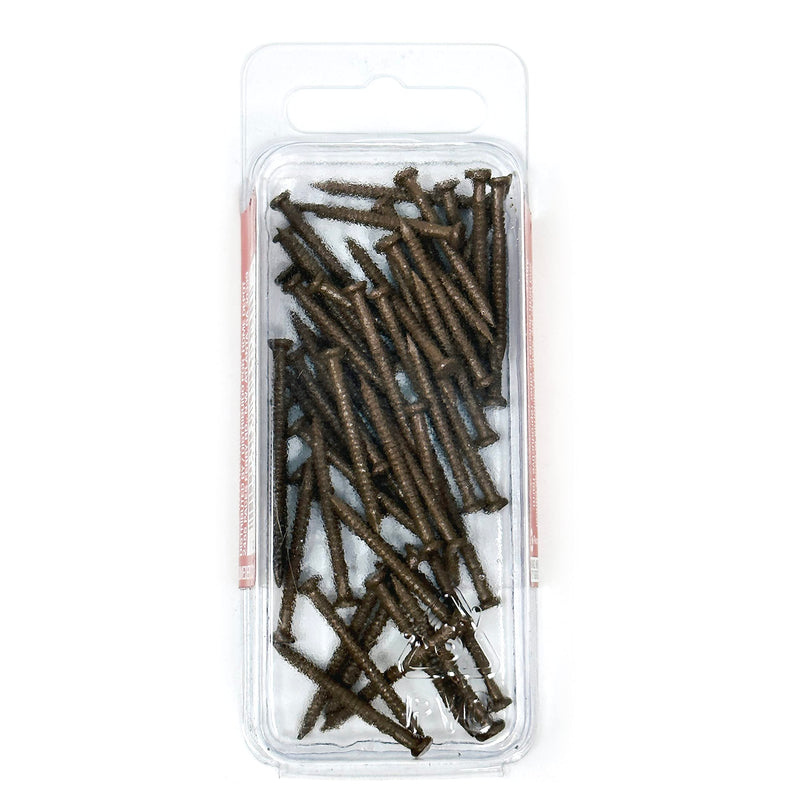Everbilt Brown Paneling Nail for Mounting Panel Board to Wood Studs, Ring Shank, 1 inch, Pack of 40 Nails