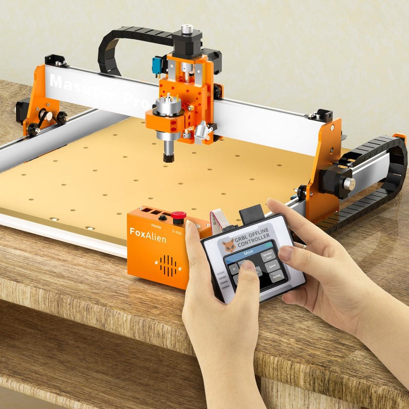 FoxAlien CNC Offline Controller, Offline Control Module with Touchscreen LCD GRBL Control for FoxAlien Masuter 3, Masuter Pro, WM-3020, 3018-SE CNC Router Engraving Machine