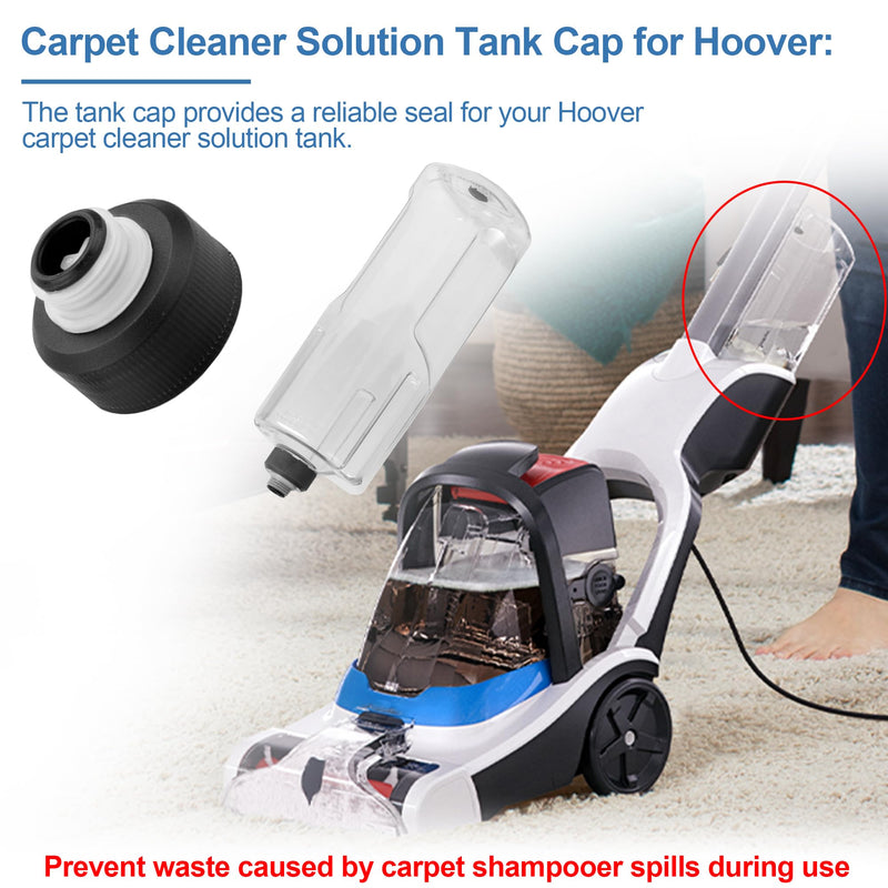 440012803 Cleaner Solution Tank Cap for Hoover Carpet Cleaner Machine, Cleaner Cap for Hoover PowerDash Pet, SmartWash, and FloorMate Jet Carpet Shampooer Machine, for Hoover Carpet Cleaner Part