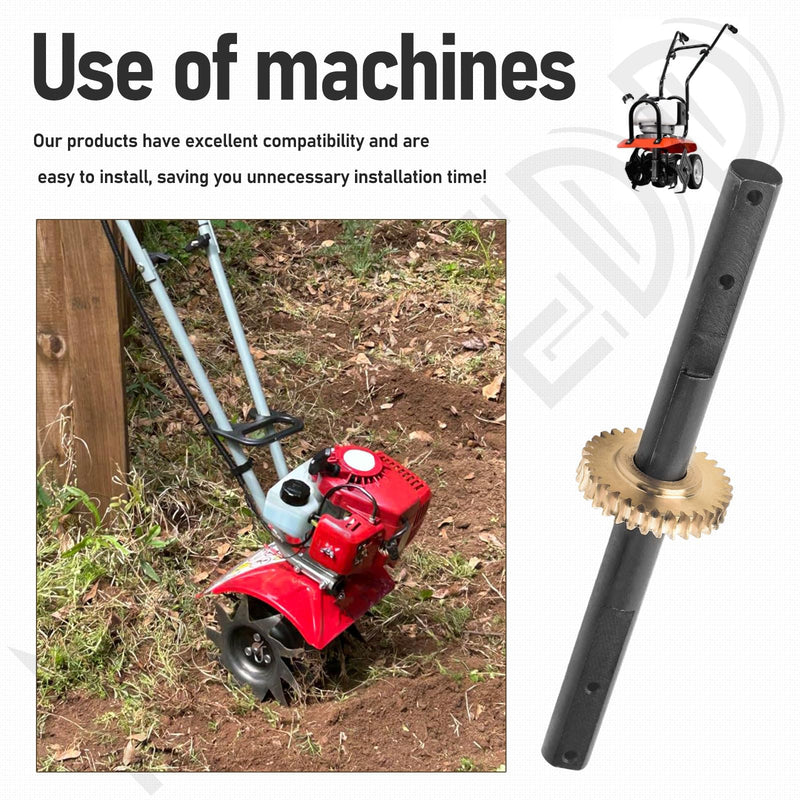 4651 Replacement Tiller Shaft Tine Assembly Compatible with Earthquake, Powermate PCV43, H-onda FG100 Tiller Cultivator