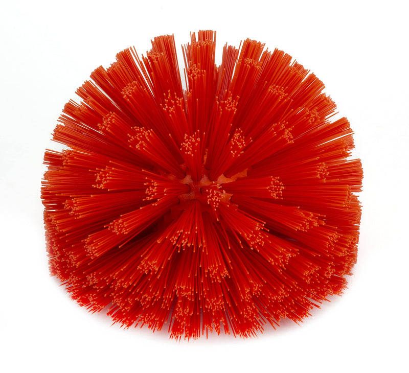 SPARTA Industrial Tank Brush Head Pipe Brush Head, Drain Brush with 3/4" Thread Hole (Handle Not Included) for Commercial Use, Plastic, 5.7 Inches, Orange 1