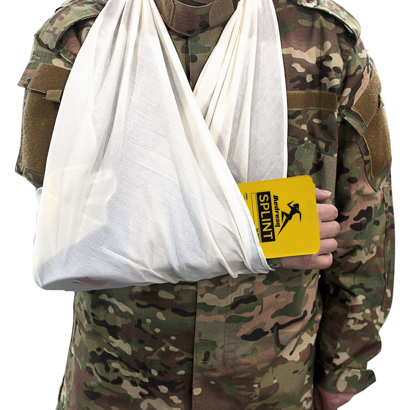 First Aid Splint Kit, Lightweight Reusable Splint for Supporting Arm and Leg Fracture Treatment During Trauma Emergencies(Yellow) Yellow