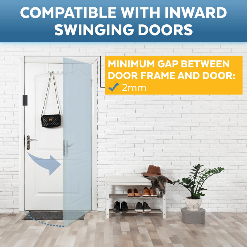 Dwell+Good Door Locks (2-Pack) - Easy To Install Aluminum Home Security Door Locks for Front Door - Child Proof Door Lock for Kids Safety - Withstand 800 lb of Force & Tamper Proof Top Door Lock Latch 2 Pack Black - NewNest Australia