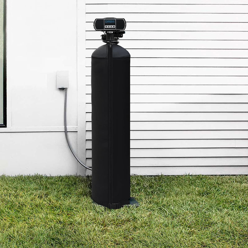Bitubi Water Softener Neoprene Sweat Jacket, Outdoor Water Softener and Filter Tank Cover to Prevent Sweating, Water Softener Insulated Cover (9x48, Black) 9x48(Tank Jacket) Neoprene Sweat Jacket (Black)