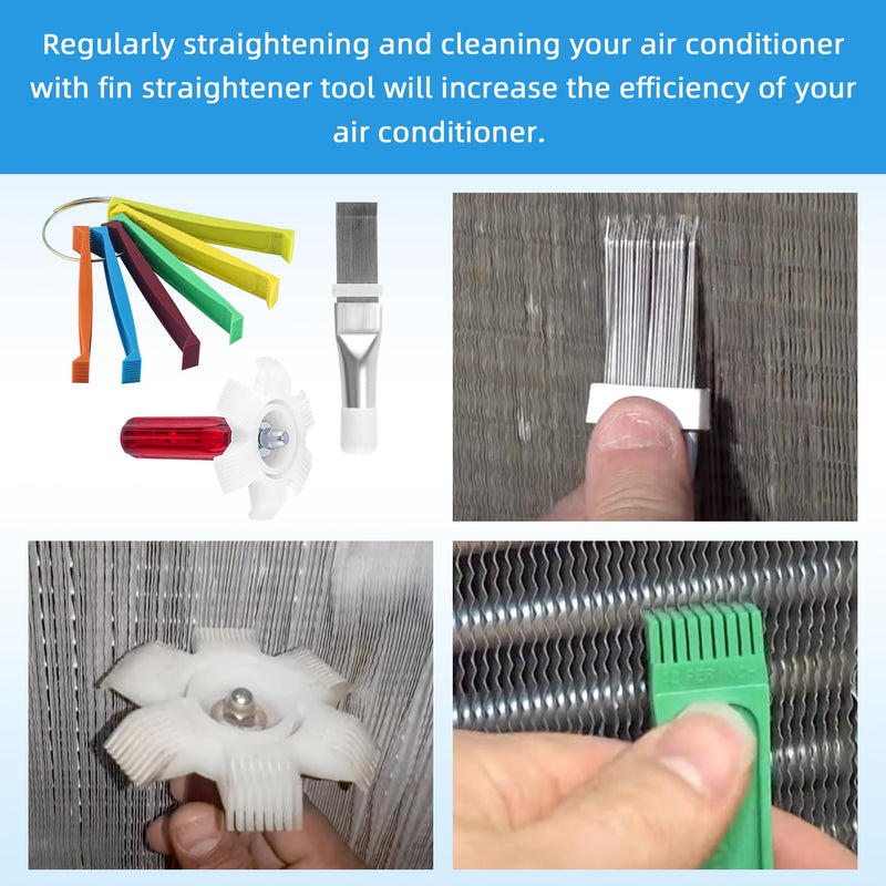 AMI PARTS 3 PCS Air Conditioner Fin Comb Condenser Fin Straightener