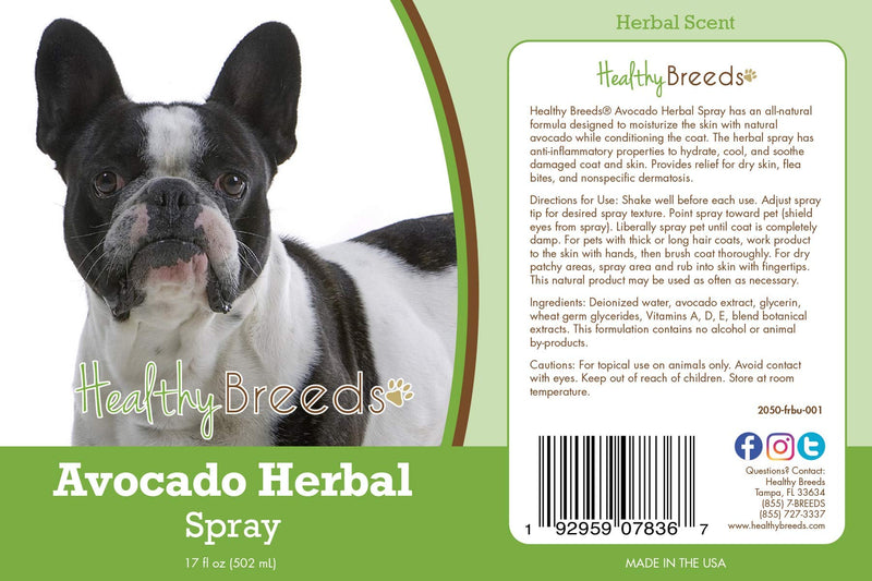 Healthy Breeds French Bulldog Avocado Herbal Spray 17 oz
